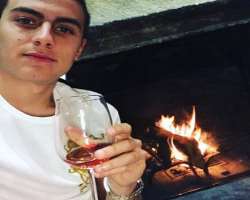 Paulo Dybala consuming alcohol